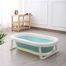 Blue baby folding bathtub infant collapsible portable shower basin. Gobuyer Ltd Baby Bath Tub For Toddler Kids Infant Basin Foldable Safe Non Slip Portable Green Buy Online In Bulgaria At Bulgaria Desertcart Com Productid 167175994