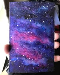 If not, the acrylic paint will bleed into the watercolor paint creating unappealing streaks. Galaxy Painting Ideas For Kids Painting Inspired