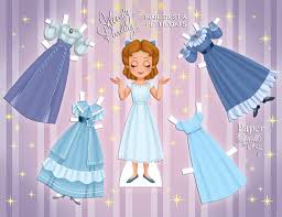 Wendy Darling Peter Pan Paper Doll Princess Paper Dolls Paper Dolls Disney Paper Dolls