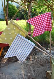Fahnen Mamas Kram Stoffreste Garten Upcycling