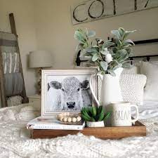 Farmhouse Style Guest Room Decor Sundays With Susie Guest Room Decor Guest Bedroom Decor Trays Decor Bedroom