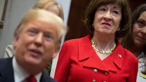Susan Collins is again under pressure over backing or bucking Trump