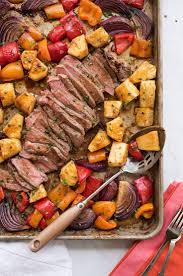 Hawaiian Steak Sheet Pan Dinner Recipe Sheet Pan Recipes Sheet Pan Dinners Food