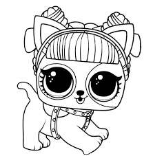Lol Surprise Coloring Daring Doggie Cute Coloring Pages Lol Dolls Coloring Pages