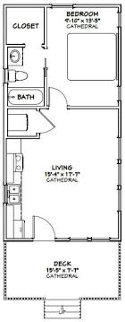 30x40 north east west south facing house plan as per vastu for 30x50, 20x30 sites, architect working drawings for independent, duplex, residential, rental units, 1bhk, 2bhk, 3bhk, 4bhk, with car patio design. 16x32 House 1 Bedroom 1 Bath 511 Sq Ft Pdf Floor Plan Etsy Tiny House Floor Plans Small House Floor Plans Shed To Tiny House