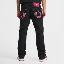 True Religion Men's True Religion Ricky Super T Zigzag Logo Straight Denim  Jeans