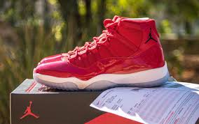 2017 Nike Air Jordan 11 Retro Xi Gym Red Win Like 96 Jam Bred Concord 82 Space Air Jordans Sneakers Men Fashion Nike Air Jordan 11