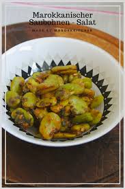 Marokkanischer Salat Aus Dicken Bohnen Marokkanischer Salat Marokkanische Rezepte Saubohnen