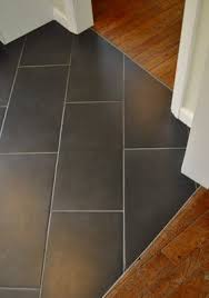 Black Slate And Wood Floor Transition Google Search House Flooring Flooring Floor Tile Design