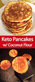 Keto Pancakes With Coconut Flour Recipe Coconut Flour Pancakes Almond Recipes Low Carb Pancake Recipe