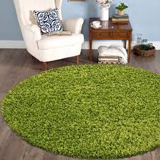 A round rug can easily be the key to the cosy ambience of your home. Verona 63 Round Lime Green Milano Rugs