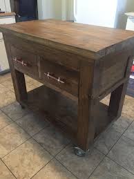 Kitchen Island Made From Antique Pine With Copper Pulls How To Antique Wood Furniture Making Entryway Tables