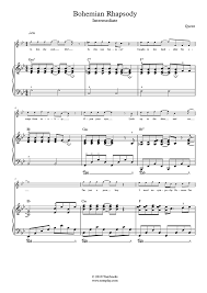 Bohemian rhapsody is a song by the british rock band queen. Klavier Musiknoten Bohemian Rhapsody Mittlere Stufe Mit Orchester Queen