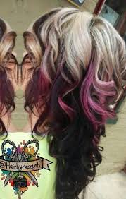 4.1 out of 5 stars 6. Blonde Black Pink Dyed Hair Cool Hair Color Hair Styles Different Hair Colors