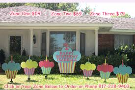 Birthday Lawn Signs Rental Birthday Yard Sign Rental In Fort Worth And Surrounding Areas Yard Signs Birthday Yard Signs Yard Cards