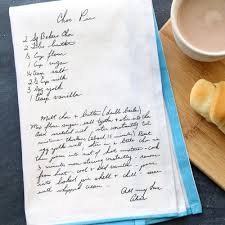 Everything You Need To Know To Put Grandma S Handwritten Recipe On A Tea Towel It S Always Autumn Recipe Tea Towel Handwritten Recipes Diy Recipe Cards