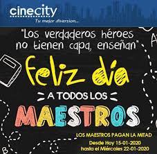 Es una buena ocasión para hacerle saber a nuestros maestros lo mucho que los apreciamos y lo. Feliz Dia Del Maestro Desde Cinecity La Victoria Facebook