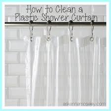 How To Clean A Plastic Shower Curtain Ask Anna Plastic Shower Curtain Clean Shower Curtain Liner Wash Shower Curtain