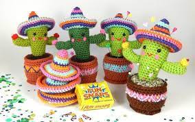 Working in continuous spiral rounds. Dante The Donkey And Carlos The Cactus Amigurumi Crochet Pattern En 2021 Cactus Amigurumis Motivo De Ganchillo Cactus De Ganchillo