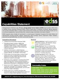 Capabilities Statement – Energy Design Service Systems