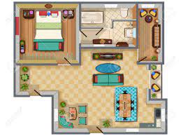 Check spelling or type a new query. Top View Of Floor Plan Interior Design Layout For House With Royalty Free Cliparts Vectors And Stock Illustration Image 85277451