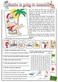 Santa Is On Holidays Holiday Reading Comprehension Free Reading Comprehension Worksheets Reading Comprehension Worksheets