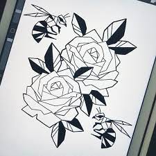 I would die for you. Geometric Bugs And Flowers Idea Dm Or Email For Tattoo Appointments Wip Blumenzeichnung Geometrische Zeichnung Geometrische Blume