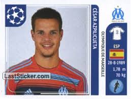 Od roku 2012 hrá za chelsea fc a španielsku futbalovú reprezentáciu ako obranca s číslom 28. Sticker 364 Cesar Azpilicueta Panini Uefa Champions League 2011 2012 Laststicker Com