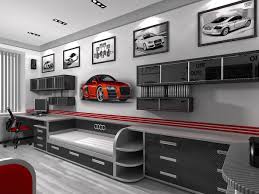Wooden frame kids car bed modern bedroom. Boys Vehicle Bedroom Novocom Top