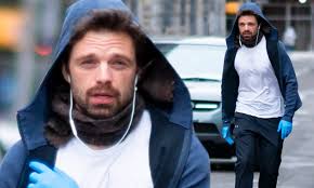 Sebastian stan fan respects and maintains the privacy of sebastian and his day to day life outside of his career and, therefore remains paparazzi and gossip. Sebastian Stan Tunes Out The World As He Strolls On The Street Wearing His Earbuds And Latex Gloves Daily Mail Online