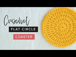 State aloud and in unison your interest in exploring the mysteries of knitting and following the path of. Crochet How To Crochet A Flat Circle Coaster Easy Tutorial By Crochet And Tea Youtube