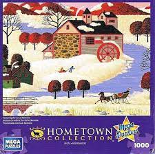 Reviewed in the united states on august 20, 2018. Jigsaw Puzzle 1000 Pieces Hometown Collection Winter In Maine Free Shipping Megapuzzles Hometown Jigsaw Puzzles Puzzle Shop