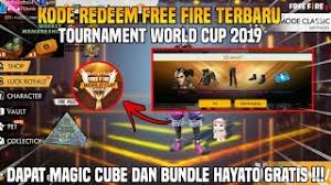 Latest working garena ff rewards code for today. Buruan Kode Redeem Tournament World Cup 2019 Free Fire Youtube