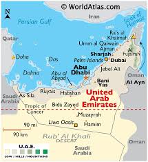 Zoomable political map of the world: The United Arab Emirates Maps Facts World Atlas