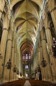 Cathedral Bourges Vaulted Ceiling Of The Nave Bourges Gothic Church Church Interior