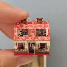 4 538 Likes 115 Comments The Daily Miniature Dailymini On Instagram Pop Up Book By Miniature Pop Up Boo In 2020 Pop Up Book Book Making Dollhouse Bookshelf