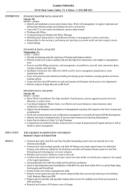 They help to discover real and valuable insights after conducting a thorough analysis of the data obtained from various sources. Finance Data Analyst Resume Samples Velvet Jobs