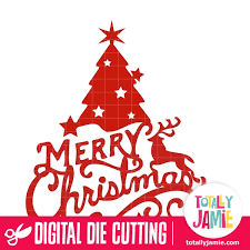 Get your christmas designs off to a great start with our library of over 200 free holiday fonts, backgrounds, clip art, images, borders and so much more. Vintage Merry Christmas Tree Decoration Totallyjamie Svg Cut Files Graphic Sets Clip Arts