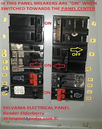 Sylvania Electrical Panel Breaker Identification These