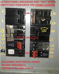 sylvania electrical panel breaker identification these