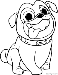 Coloring sheets animal dogs printable free kids boys pages puppy. Rolly Pug Puppy Coloring Page Coloringall