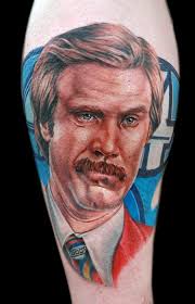 Ron Burgandy by Cecil Porter: TattooNOW