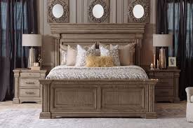 Traditional California King Panel Bed In Griege Traditional Panel Bed King Size Bedroom Furniture Sets Bedroom Furniture Inspiration