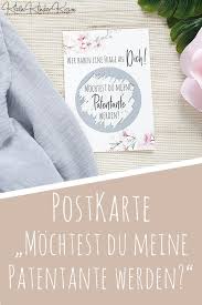 Für die frage aller fragen: Karte Mochtest Du Meine Patentante Werden Fur Die Taufe Patentante Taufpatin Taufpate