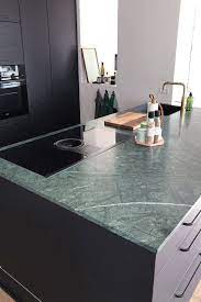 Agréable au toucher, isolant thermique et phonique, design chaleureux. Vert Guatemala Plan De Cuisine Granites Marbres