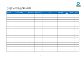 Learn how to log issues with issue log. Kostenloses Issue Log Template