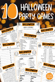 Halloween Party Games Bundle 10 Halloween Printable Games Etsy In 2020 Fun Halloween Party Games Halloween Games Adults Halloween Party Games