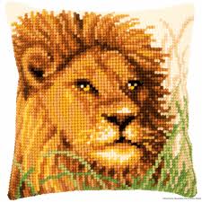 Check spelling or type a new query. Vervaco Buy Cross Stitch Kit Cushion Lion Stamped Diy 29 49