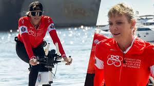 Fürstin charlène von monaco hat die haare ab. Furstin Charlene Von Monaco Radtour Ubers Mittelmeer Royals Bild De