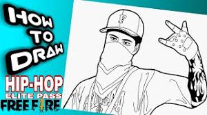 Hd wallpapers and background images. How To Draw Hip Hop Elite Pass Menggambar Free Fire Free Fire Drawings Youtube